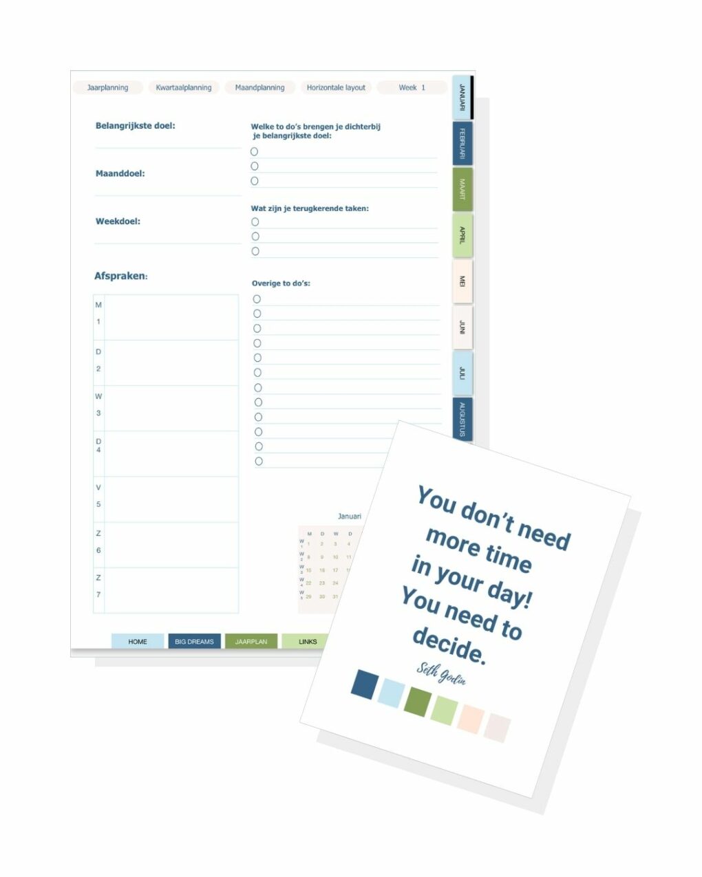 Digitale Planner OCEANE 2024 - Afbeelding 2