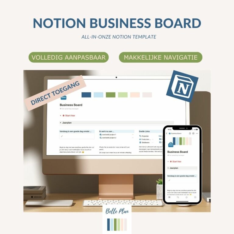 Business Board - Notion sjabloon